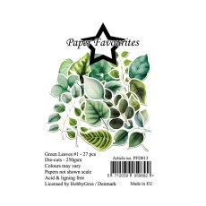 PFD013 Die-cuts  Marianne Design -Green Leaves #1 