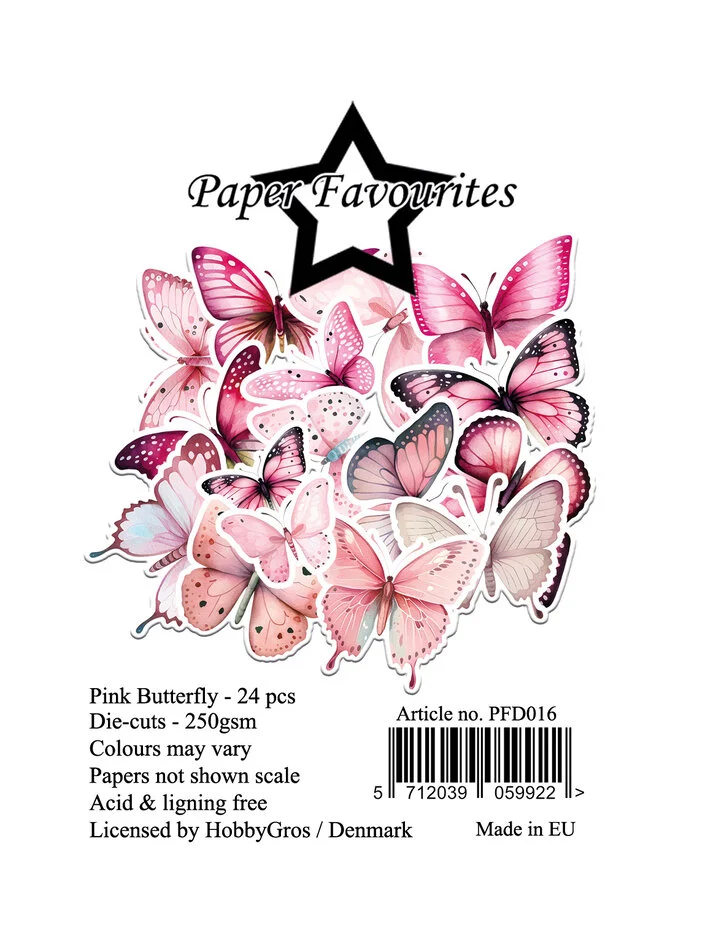 PFD016 Die-cuts - Pink Butterfly