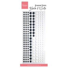 PL4537 Enamel Dots- Duotone  Teal-black&white
