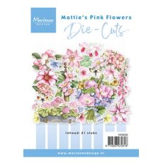 VK9626 Die-cuts  Marianne Design -Mattie's pink flowers