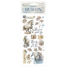 DFLRB156 Silent Sea Rub-On 10,16x21,6cm- Horses