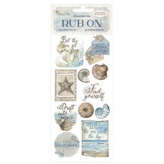 DFLRB158 Silent Sea Rub-On 10,16x21,6cm- Shells