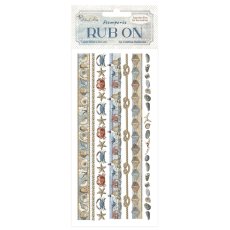 DFLRB159 Silent Sea Rub-On 10,16x21,6cm- Stripes