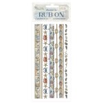 DFLRB159 Silent Sea Rub-On 10,16x21,6cm- Stripes