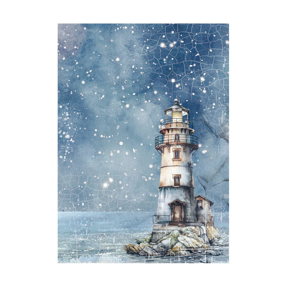 DFSAK6040 Stamperia Silent Sea A6 Rice Paper Backgrounds (8pcs)