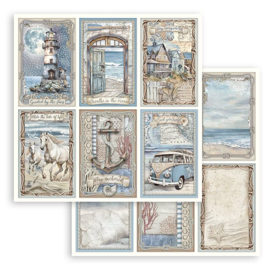 SBBL169 Stamperia Silent Sea 12x12 Inch Paper Pack