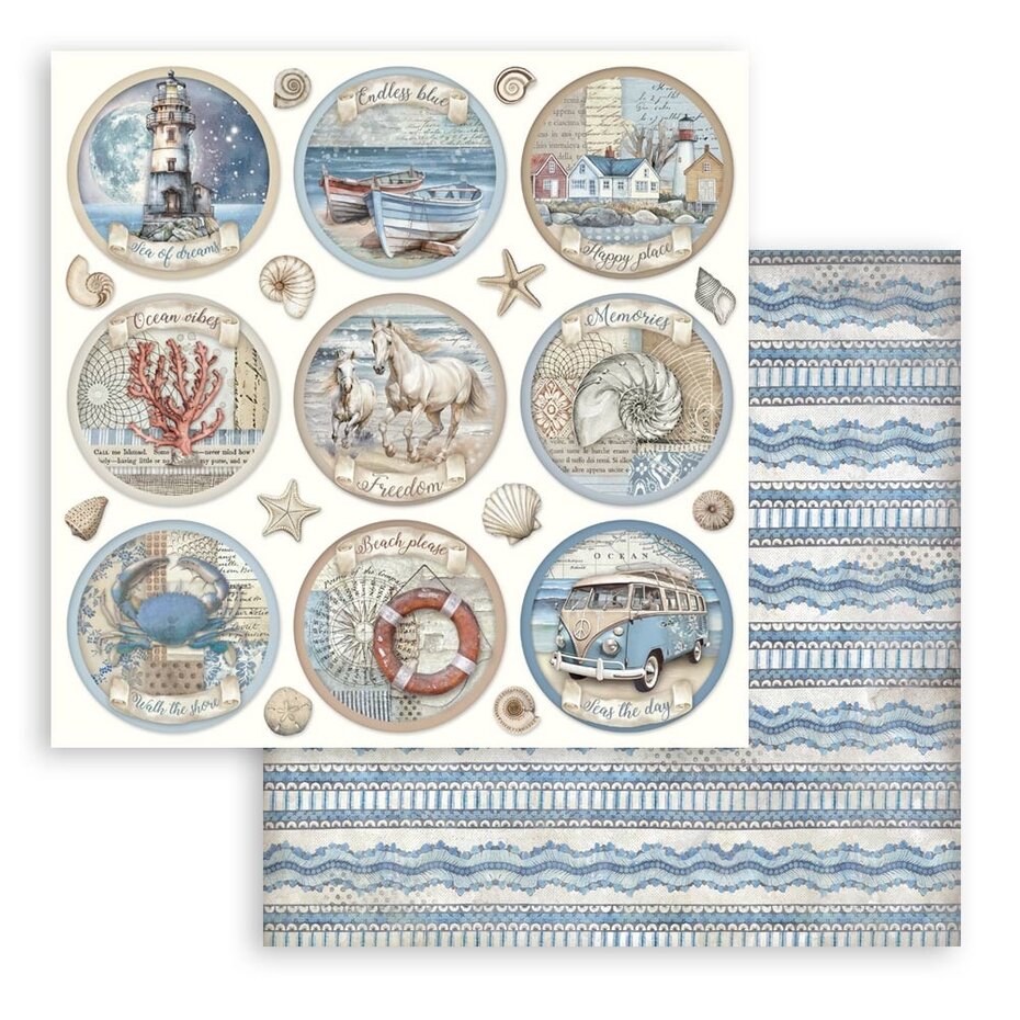 SBBL169 Stamperia Silent Sea 12x12 Inch Paper Pack