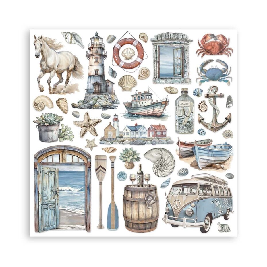 SBBL169 Stamperia Silent Sea 12x12 Inch Paper Pack
