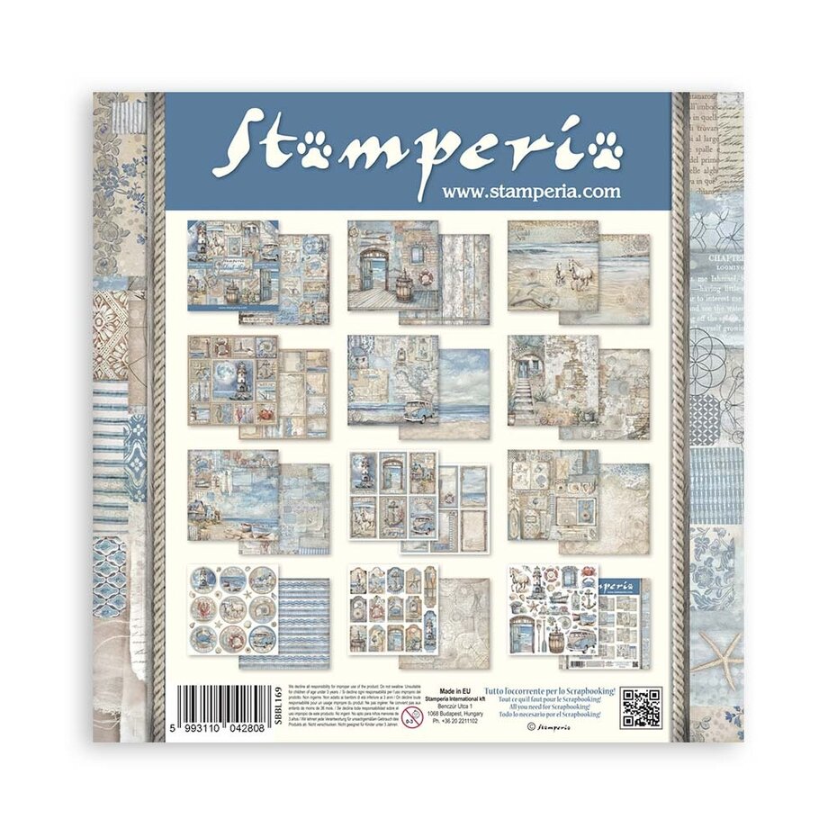 SBBL169 Stamperia Silent Sea 12x12 Inch Paper Pack