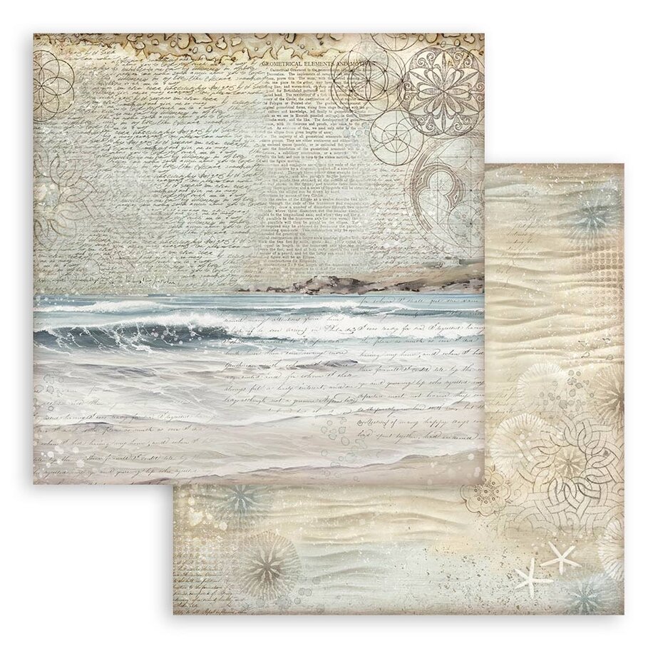 SBBL170 Stamperia Silent Sea Maxi Background 12x12 Inch Paper Pack
