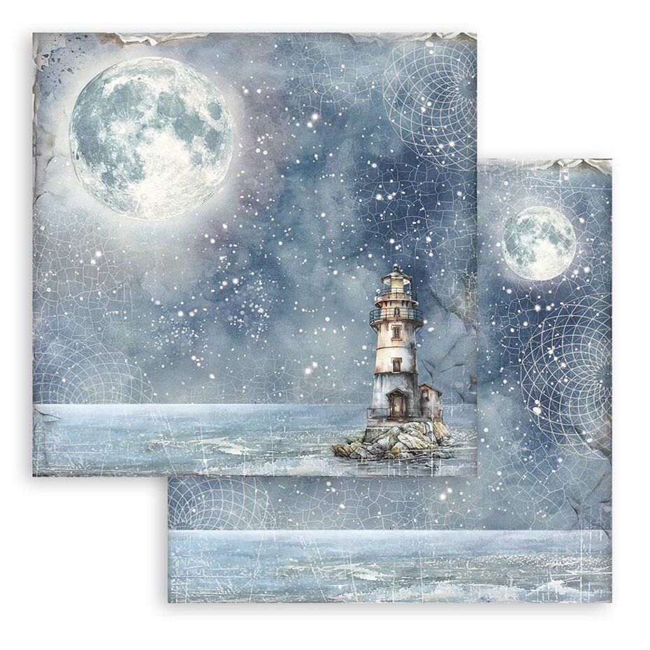 SBBL170 Stamperia Silent Sea Maxi Background 12x12 Inch Paper Pack