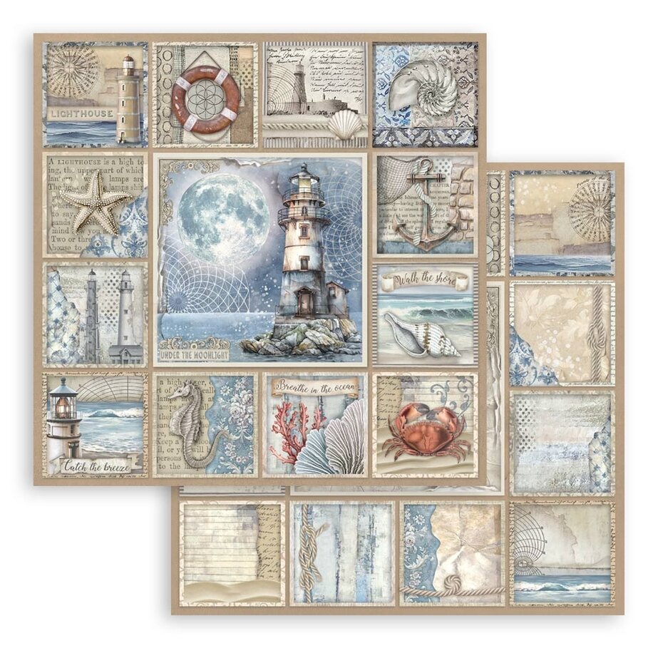 SBBS125 Stamperia Silent Sea 8x8 Inch Paper Pack