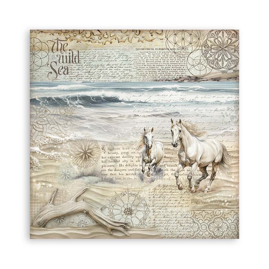 SBBSXB12 Stamperia Silent Sea Paper Pack Maxi (Single Face)
