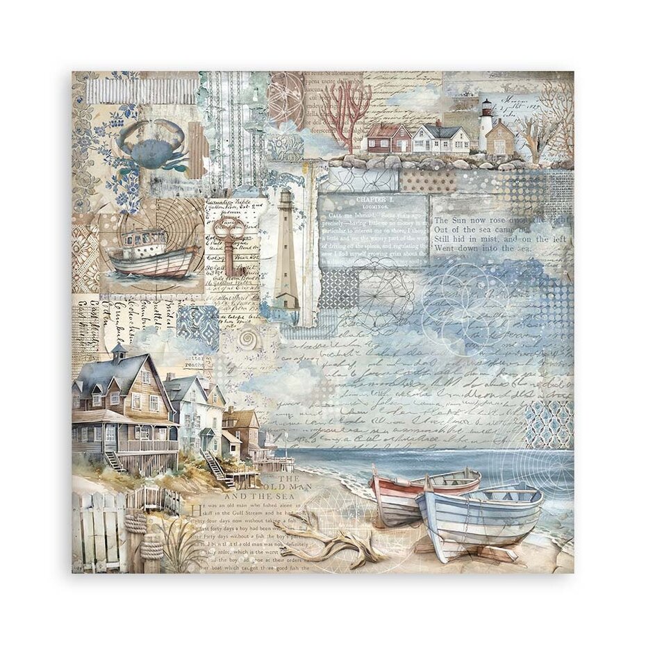 SBBSXB12 Stamperia Silent Sea Paper Pack Maxi (Single Face)