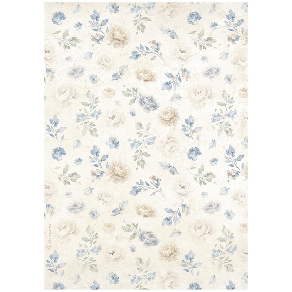 DFSA41038 Timeless A4 Rice Paper Small Flowers Pattern