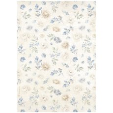 DFSA41038 Timeless A4 Rice Paper Small Flowers Pattern 