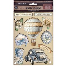 KLSP184  Stamperia Stamperia Timeless A5 Colored Wooden Shape 