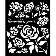 KSTD179 Stamperia Timeless  Thick Stencil 20x25cm  Roses