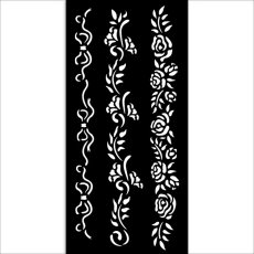 KSTDL118  Stamperia Timeless  Thick Stencil 12x25cm Borders