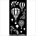KSTDL119 Stamperia Timeless Thick Stencil 12x25cm Air Balloons