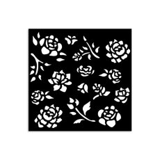 KSTDS43 Stamperia Timeles Thick Stencil 12x12cm Buds Pattern