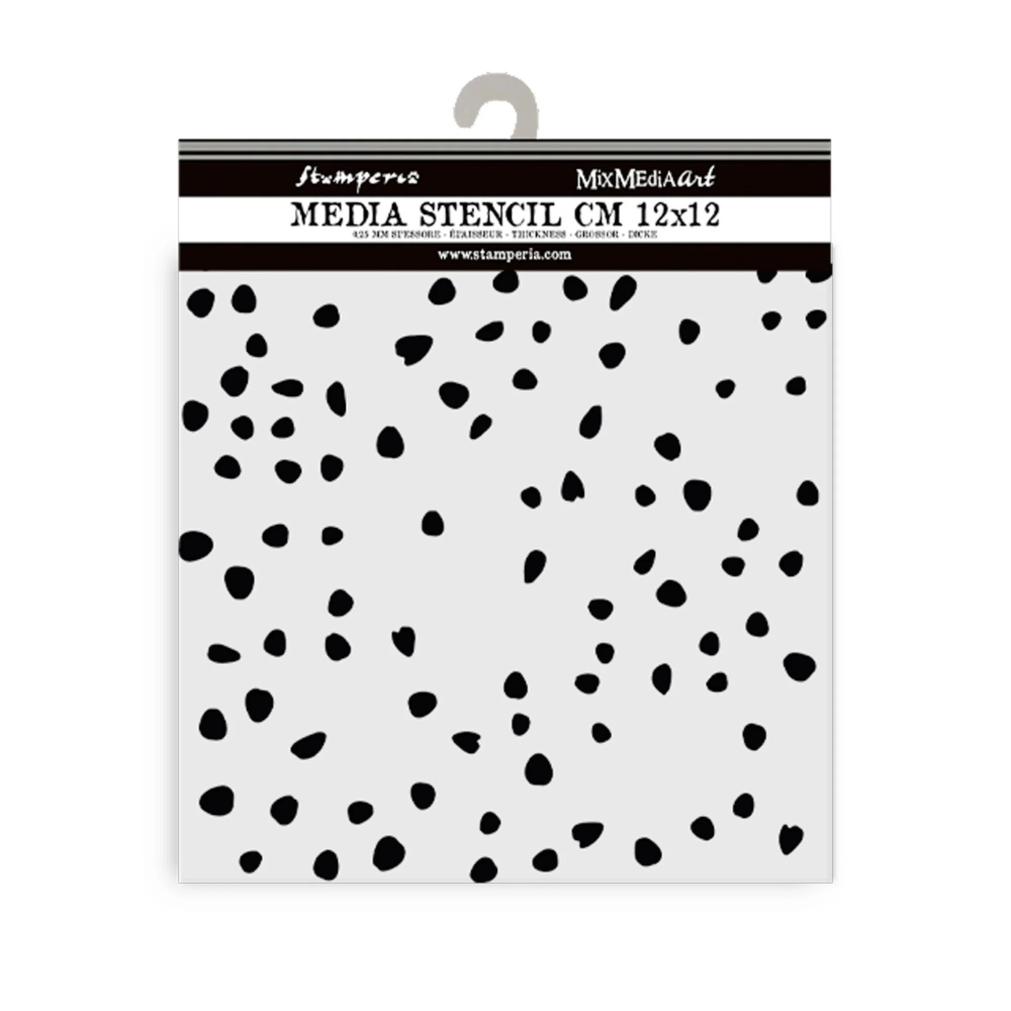 KSTDS49 Stamperia Timeles Thick Stencil 12x12cm Petals Texture