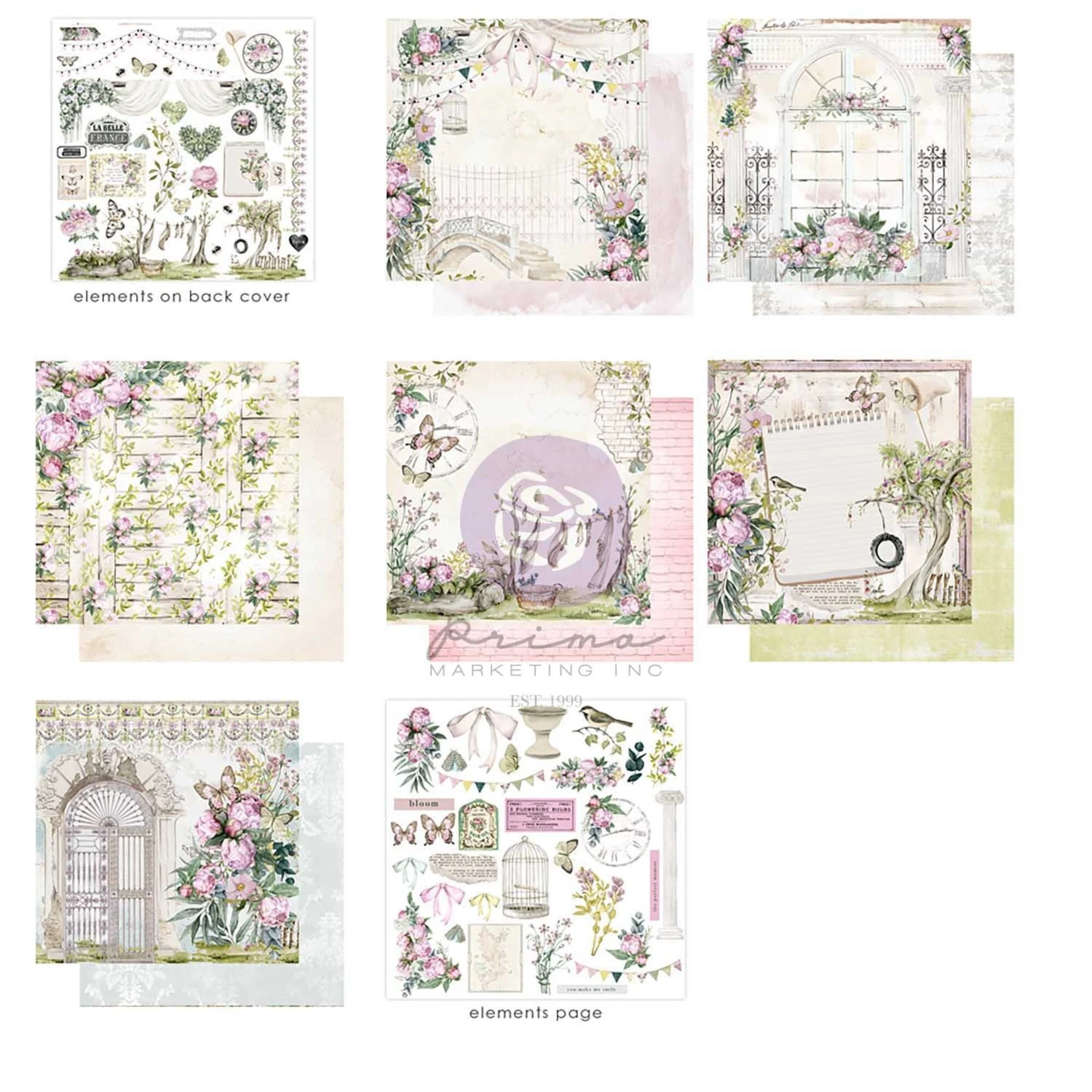 PM671198 Serene Petals- 12x12 Paper Pad