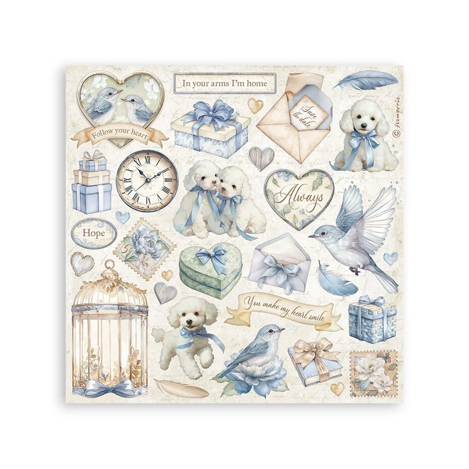 SBSTK02 Stamperia Timeless Stickers (4pcs)