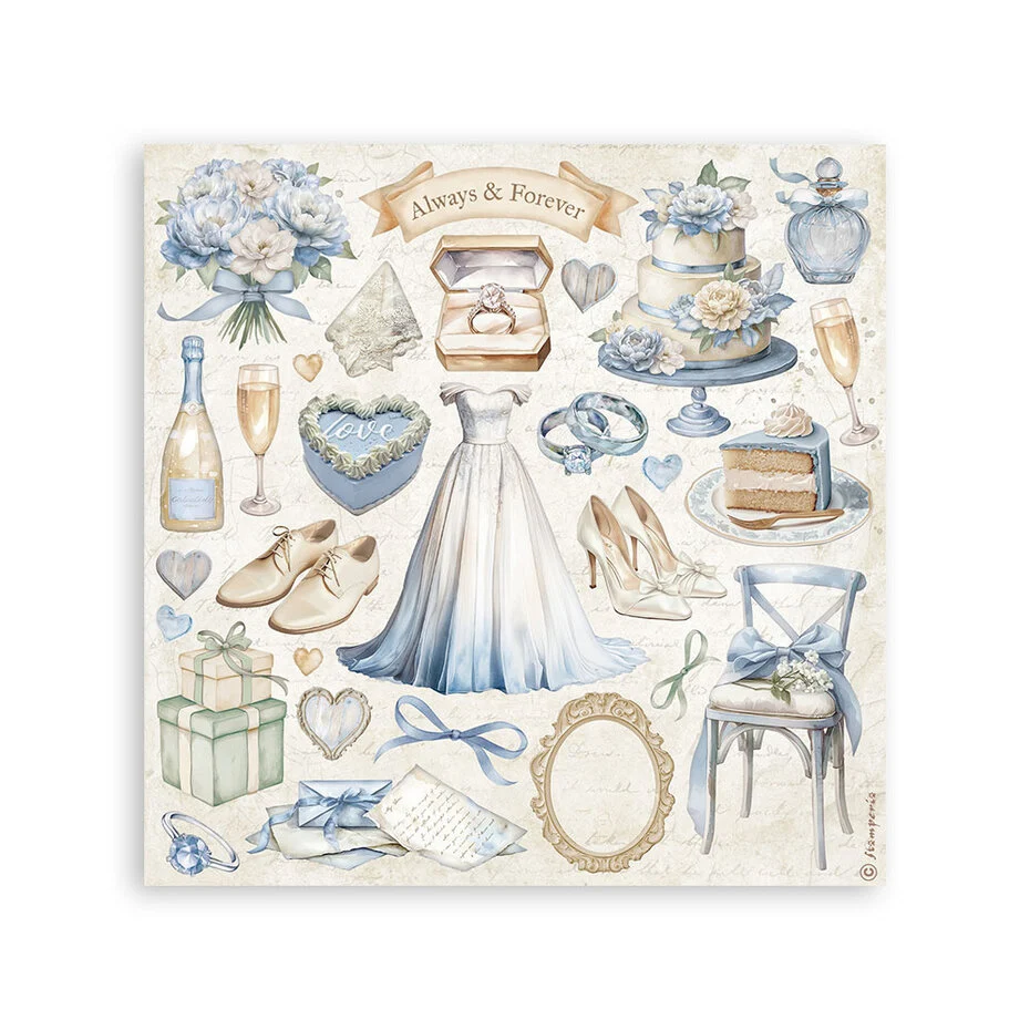 SBSTK02 Stamperia Timeless Stickers (4pcs)