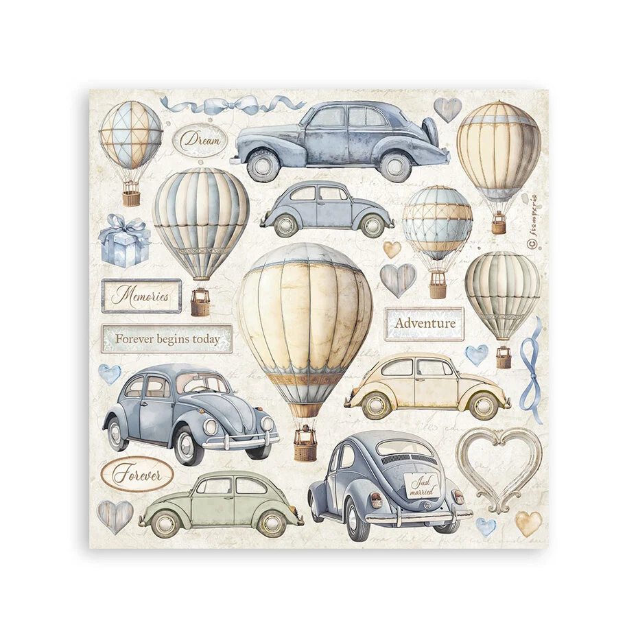 SBSTK02 Stamperia Timeless Stickers (4pcs)