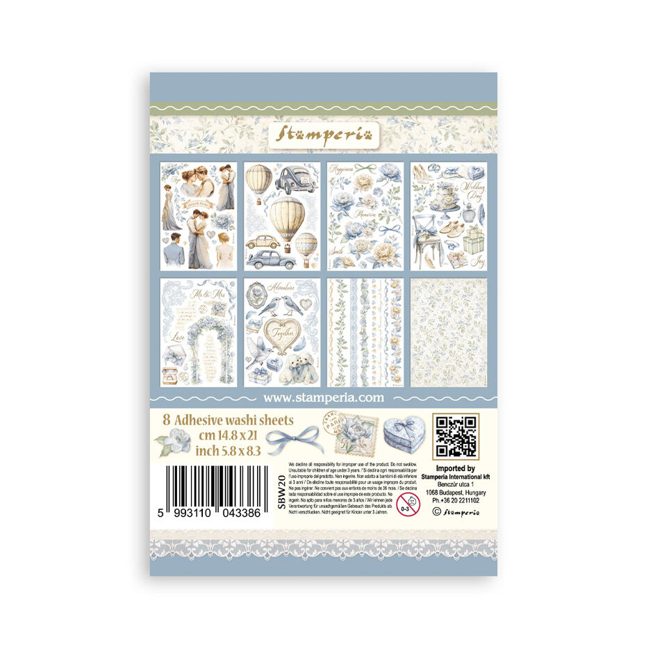 SBW20 Timeless A5 Washi Pad (8pcs)