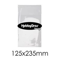 23986 Cello bag 125x235mm + 30mm 100 pca