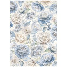 DFSA41032 Timeless A4 Rice Paper Big Roses