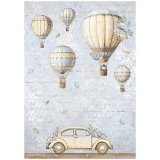 DFSA41033 Timeless A4 Rice Paper Air Balloons