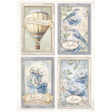 DFSA41039 Timeless A4 Rice Paper 4 Cards