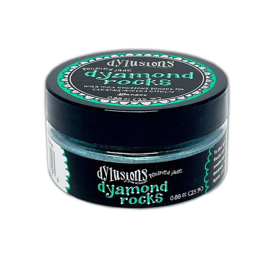 DYM83726 Embossing powder Dylusions Dyamond Rocks Polished Jade 25g
