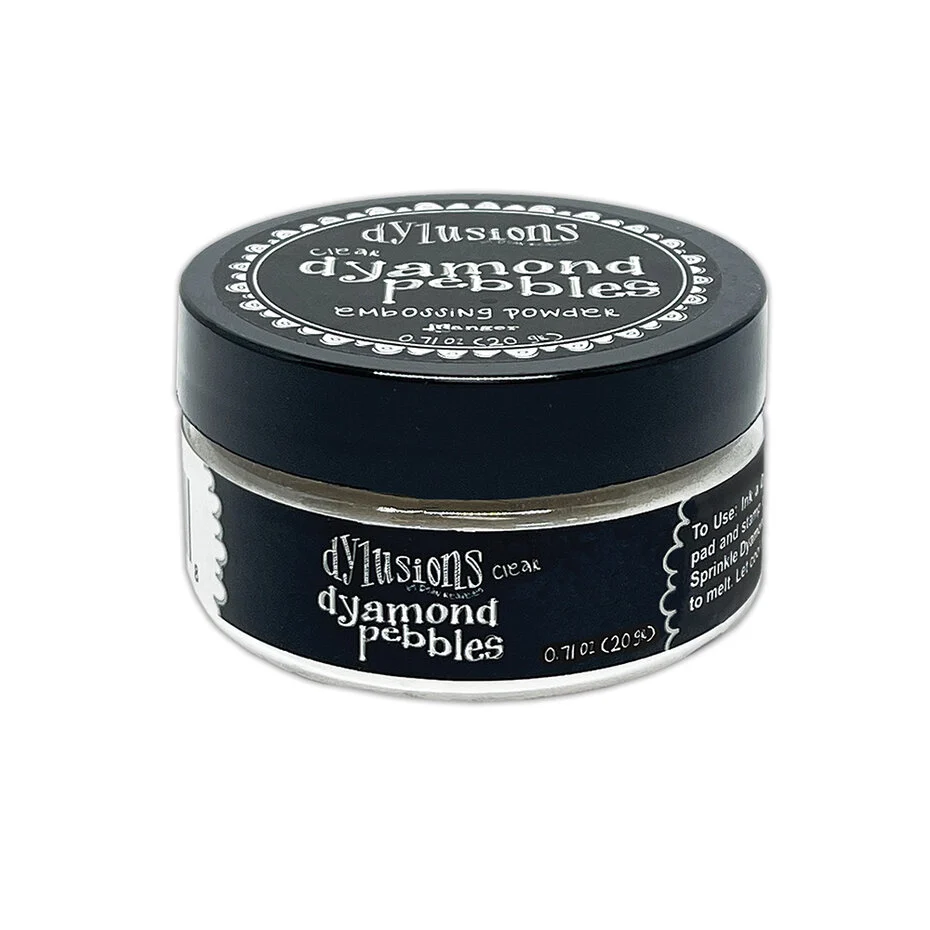DYM87878 Dylusions Dyamond Pebbles Clear 20g