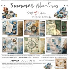 CC-C77-SAS-00 SUMMER ADVENTURES a set of papers 30,5x30,5cm