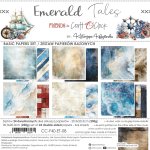 CC-F40-ET-08 EMERALD TALES-- a set of papers 20,3x20,3cm