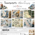 CC-C77-SAS-10 SUMMER ADVENTURES- a set of papers 15,25x15,25cm