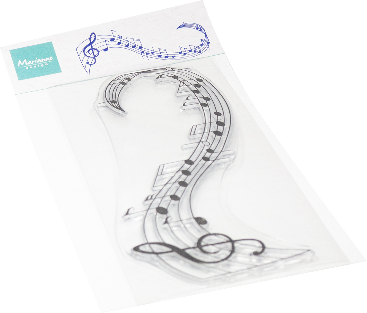 CS1174 Clear stamps -Music Swirl