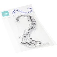 CS1174  Clear stamps -Music Swirl
