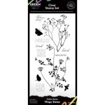 ACSCS0008 Maker Series 4x8 Inch Clear Stamp Set - Wispy Stems  (12pcs) 