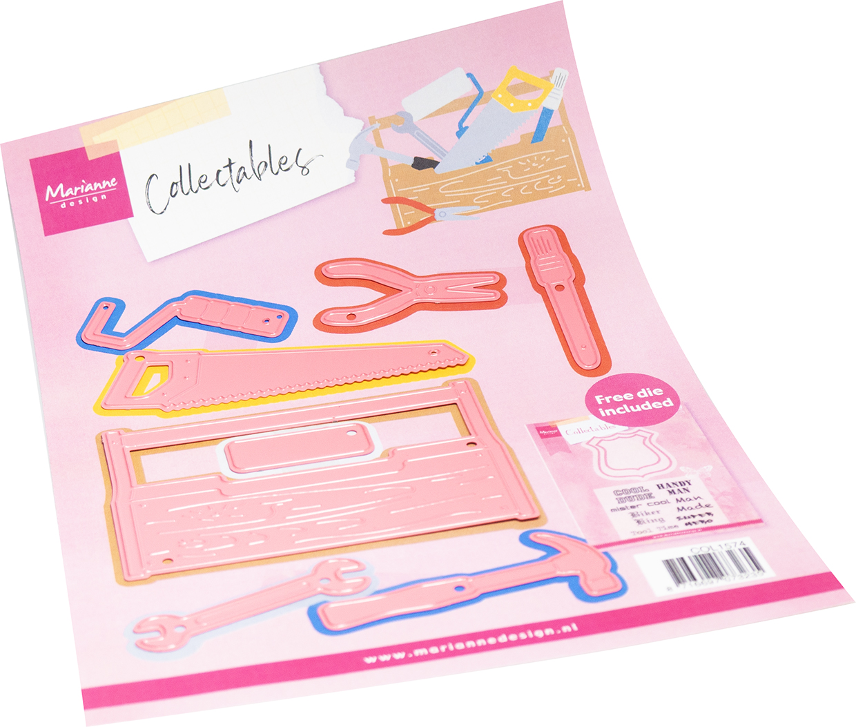 COL1574 Dies Marianne Design Collectables -Toolbox+COL1343