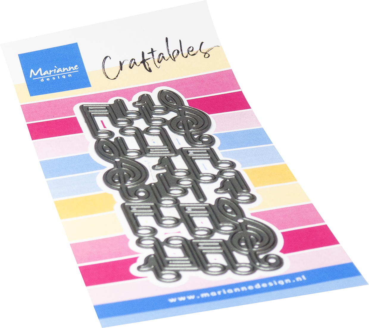 CR1694 Metal Die Marianne Design - CrafTables -Punch die XL - Music