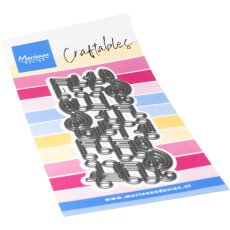 CR1694 Metal Die Marianne Design - CrafTables -Punch die XL - Music