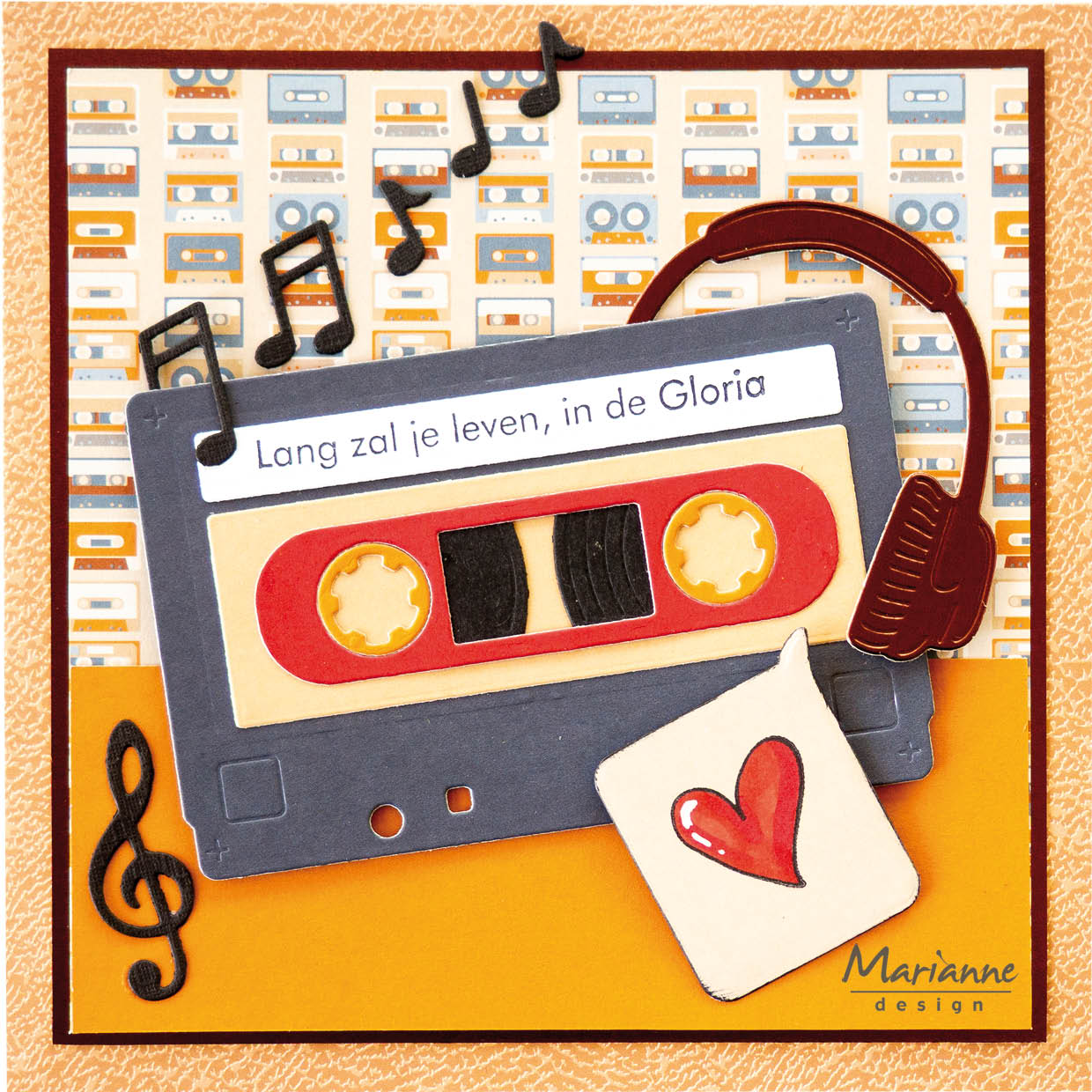 CR1694 Metal Die Marianne Design - CrafTables -Punch die XL - Music
