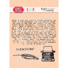 CS049 Clear Stamps Typewriter  - Craft & You Design