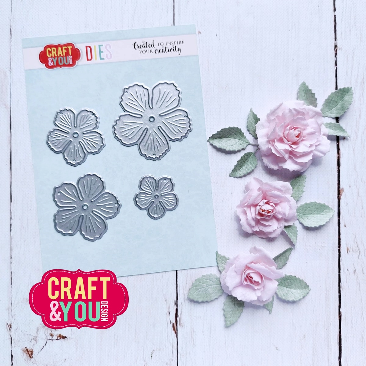 CW354 Cutting Die - Magda's Rose- Craft&You Design