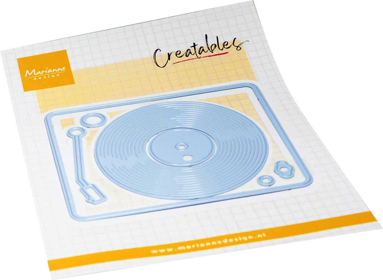 LR0908 Metal Die Marianne Design Creatables -Record Player